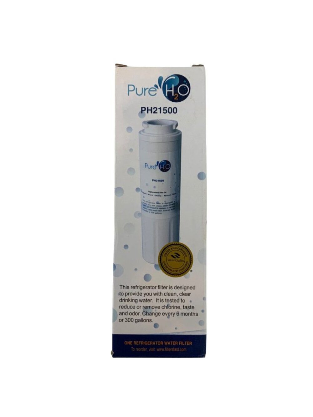 PureH2O Refrigerator Water Filter PH21500 Fits Whirlpool Amana Kenmore